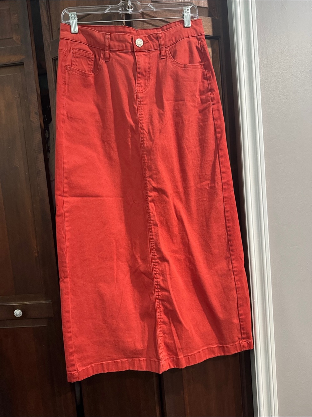 Be girl Maxi Skirt in Coral Red